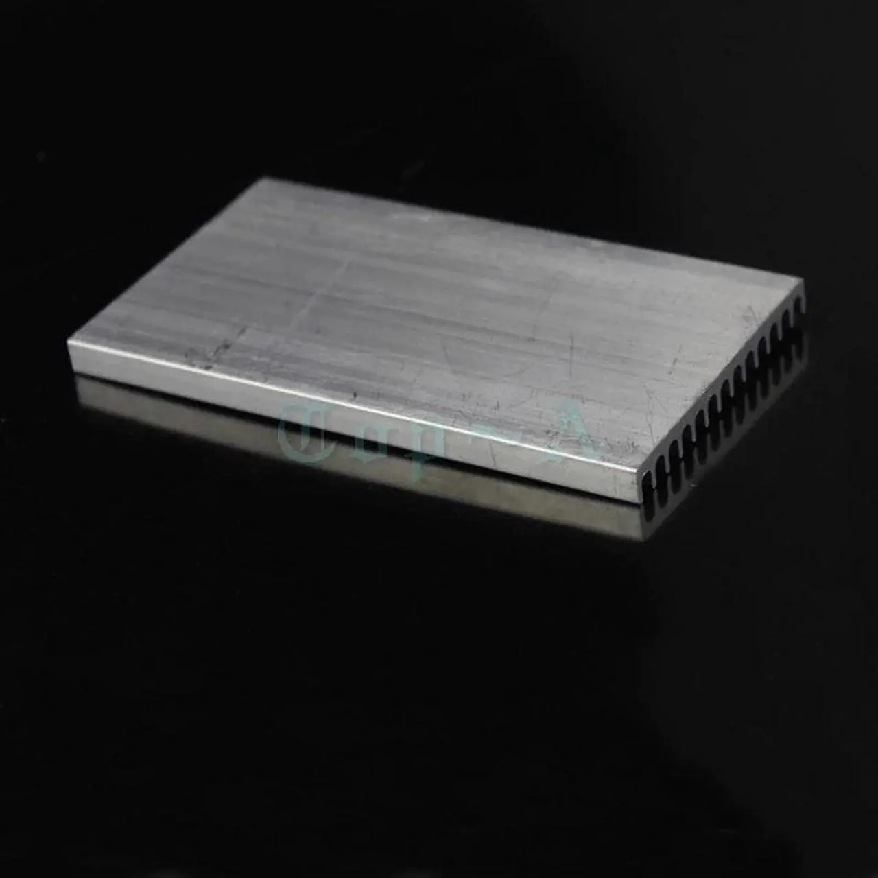 Alt view image 3 of 6 - 1 piece 100mm x 55mm x 6mm Aluminum Heatsink Radiator Router Heat Sink Chip Electronic Products Cooling Fan 100x55x6mm