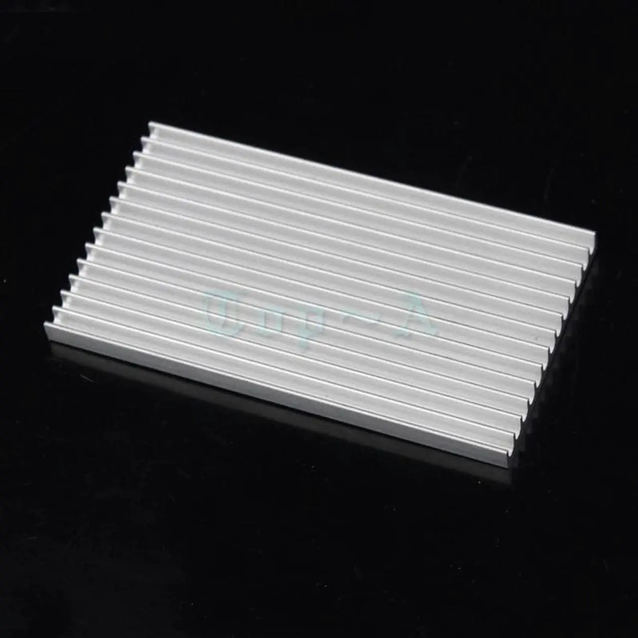 Alt view image 4 of 6 - 1 piece 100mm x 55mm x 6mm Aluminum Heatsink Radiator Router Heat Sink Chip Electronic Products Cooling Fan 100x55x6mm