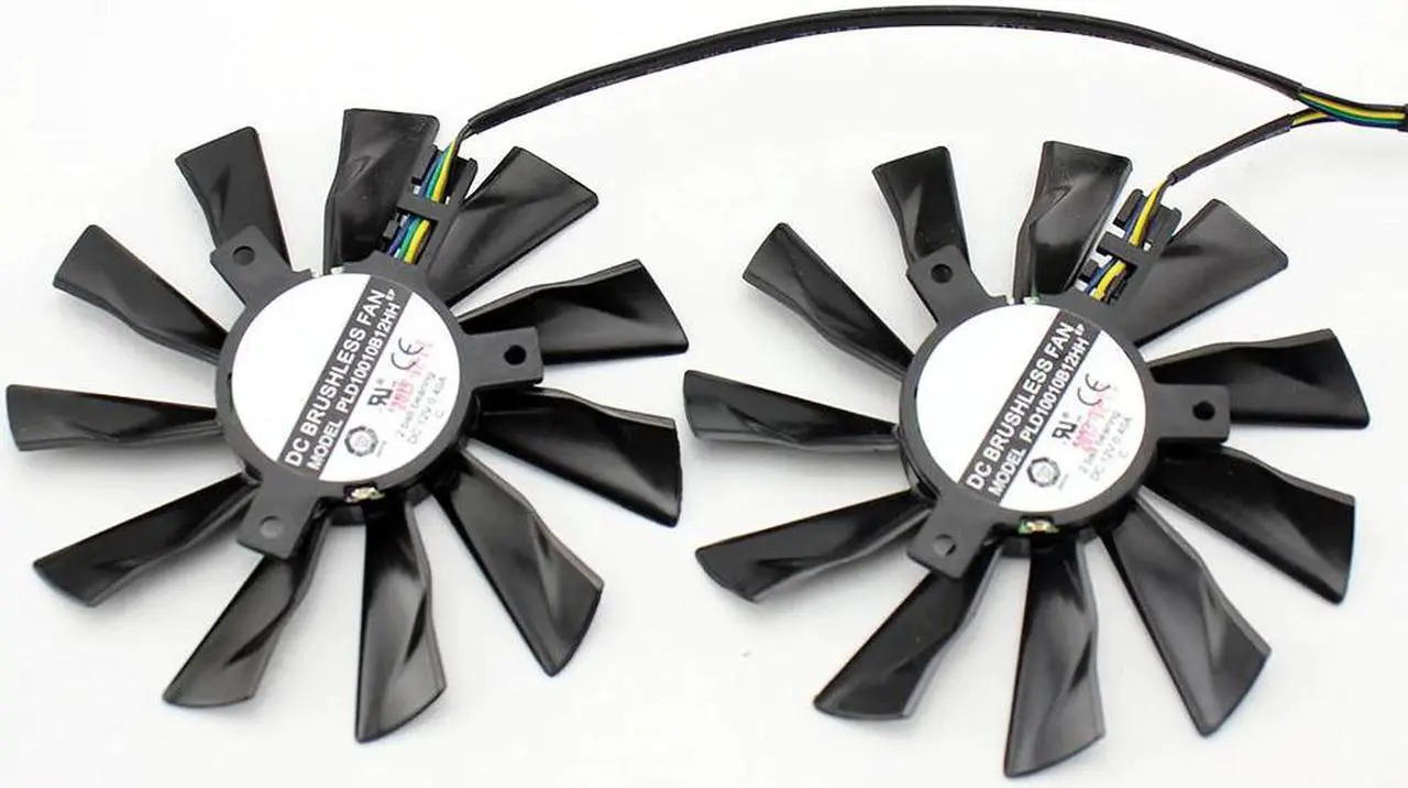 Alt view image 4 of 6 - 95mm Cooler Fan For MSI GTX780Ti/780/760/750Ti R9 290X/290/280X/280/270X GAMING PLD10010B12HH Cooling Fan