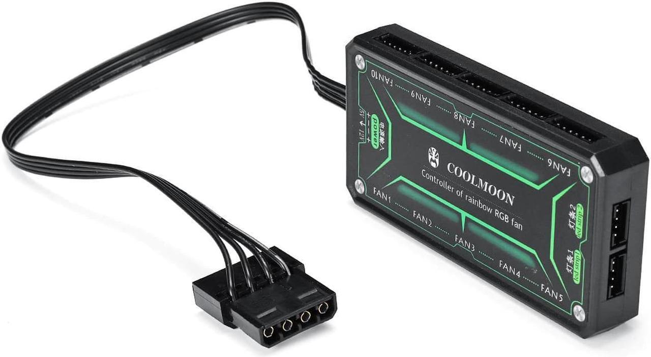 Alt view image 4 of 6 - LED RGB Remote Controller + RF Wireless Remote Control Console For PC Computer Case Fan Cooling Cooler Heatsink Accessories