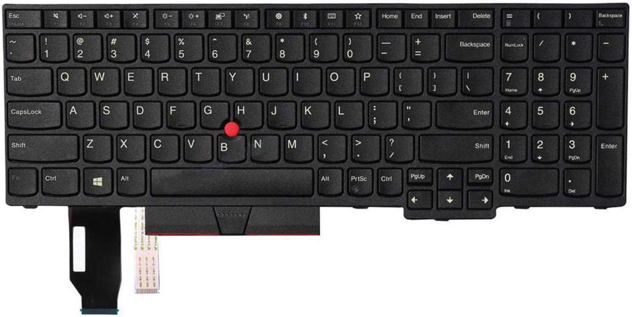 AUTENS Replacement US Keyboard for Lenovo ThinkPad E580 E585 L580 P52 P72 (Not Fit P52s) Laptop (No Backlight)