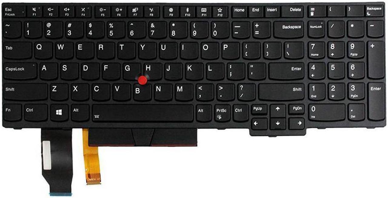 AUTENS Replacement US Keyboard for Lenovo ThinkPad E580 E585 L580 P52 P72 (Not Fit P52s) Laptop (Backlight)