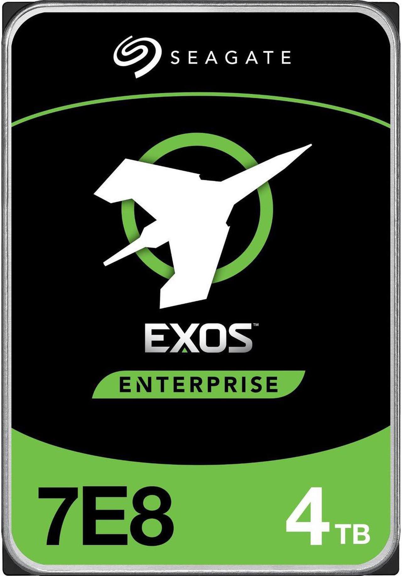 Seagate Exos 7E8 Enterprise 4TB 7200RPM 256MB 512N SATA 6Gb/s 3.5" Internal Hard Drive - ST4000NM000A