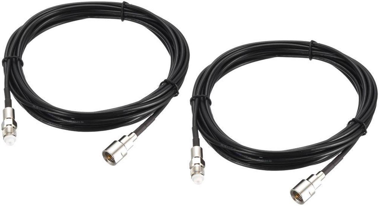 FME Male to FME Female Antenna Extension Cable RG174 RF Coaxial Cable 10 ft 2pcs