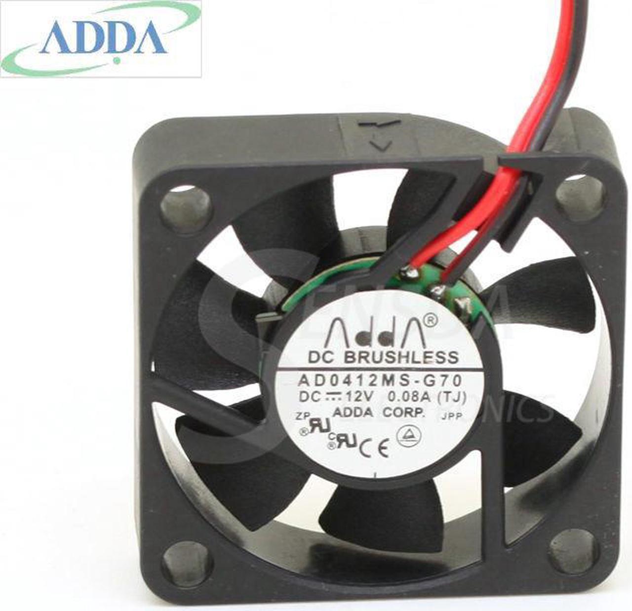 40mm Fan 12V DC  FOR ADDA AD0412MS-G70 4010 40X10mm 0.08A Quiet Silent Mini Cooling Fan