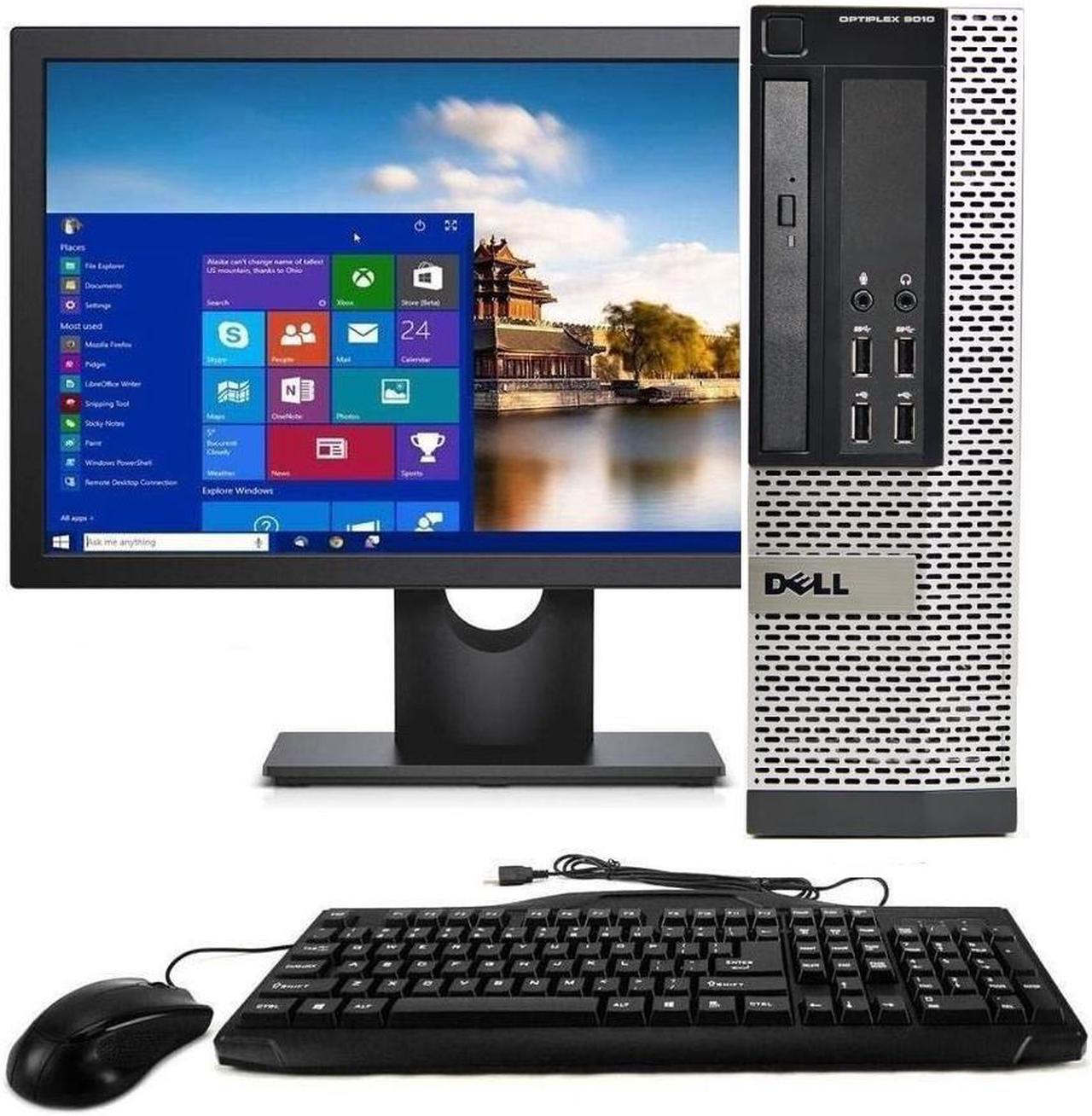 Dell Optiplex 9010 SFF Small Form Factor Desktop Computer Package 19" Monitor | Intel Core i5 3rd Gen | 8GB | 500GB Hard drive | Windows 10 Pro