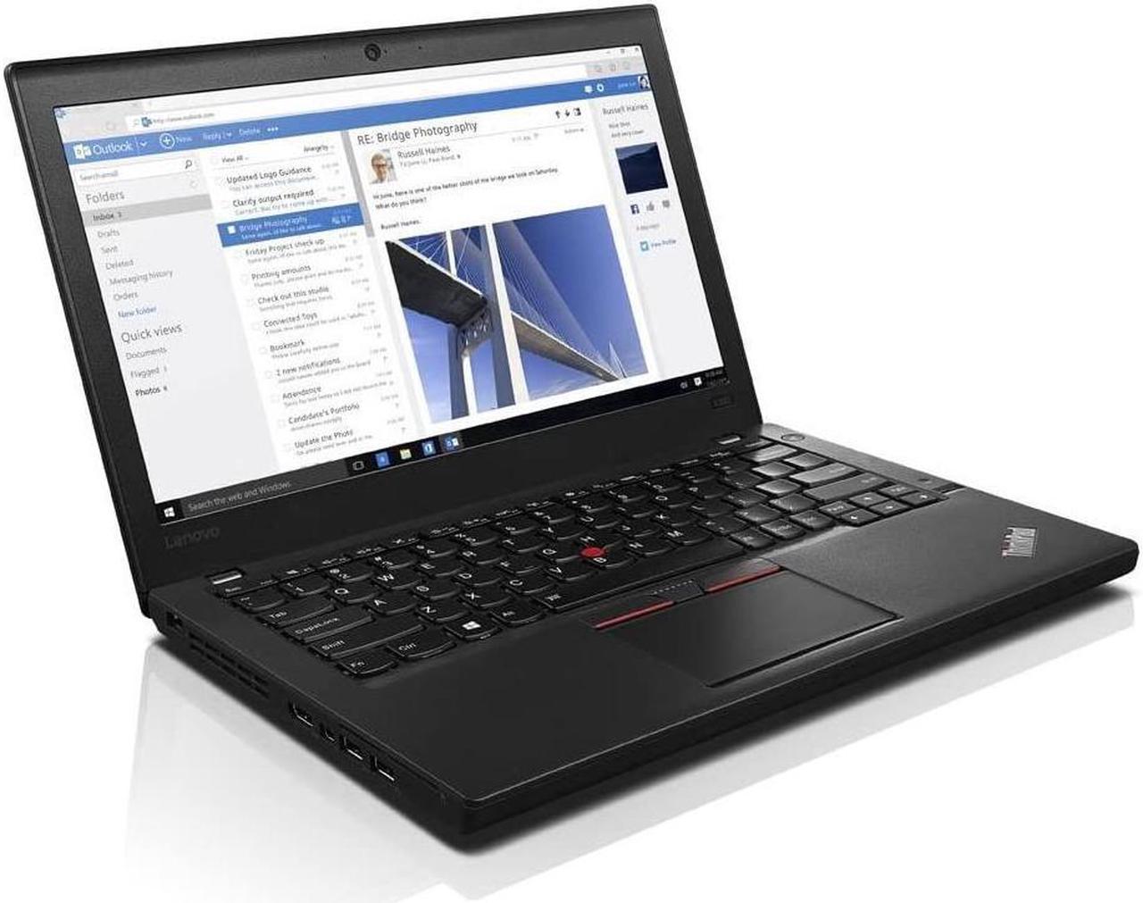 Lenovo ThinkPad x260 12.5" HD 1366 x 768 Ultrabook Notebook – 8th Gen Intel Core i5-6300U 512 GB SSD 8GB DDR4 RAM Webcam Windows 10 Pro