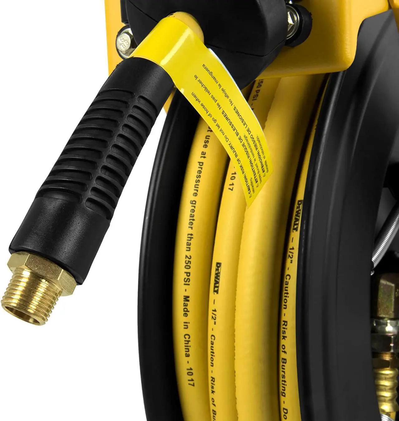Alt view image 5 of 7 - DeWalt DXCM024-0344 Double Arm Hose Reel with 1/2” x 50’ Premium Rubber Hose