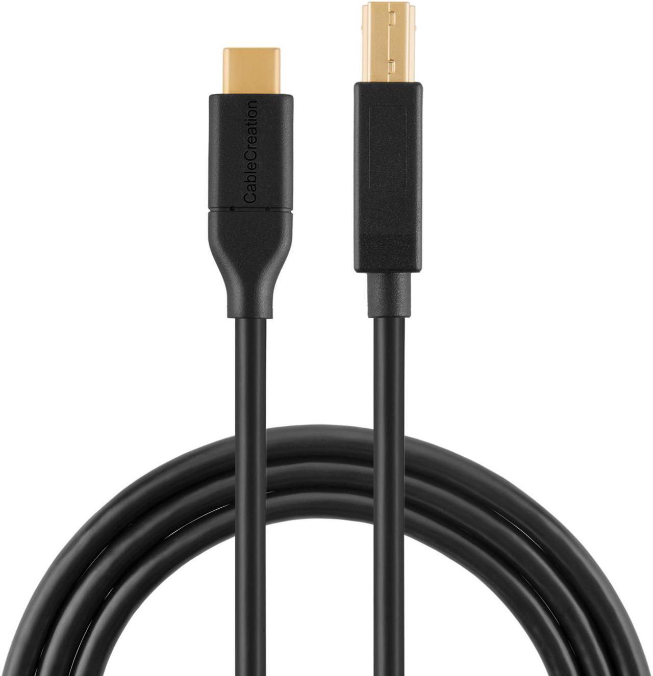 Alt view image 3 of 6 - USB C to USB 3.0 B Cable, CableCreation 4ft USB 3.1 Type C to USB 3.0 Type B Cable, Compatible MacBook Pro, External Hard Drive, Docking Station, 1.2M, Black