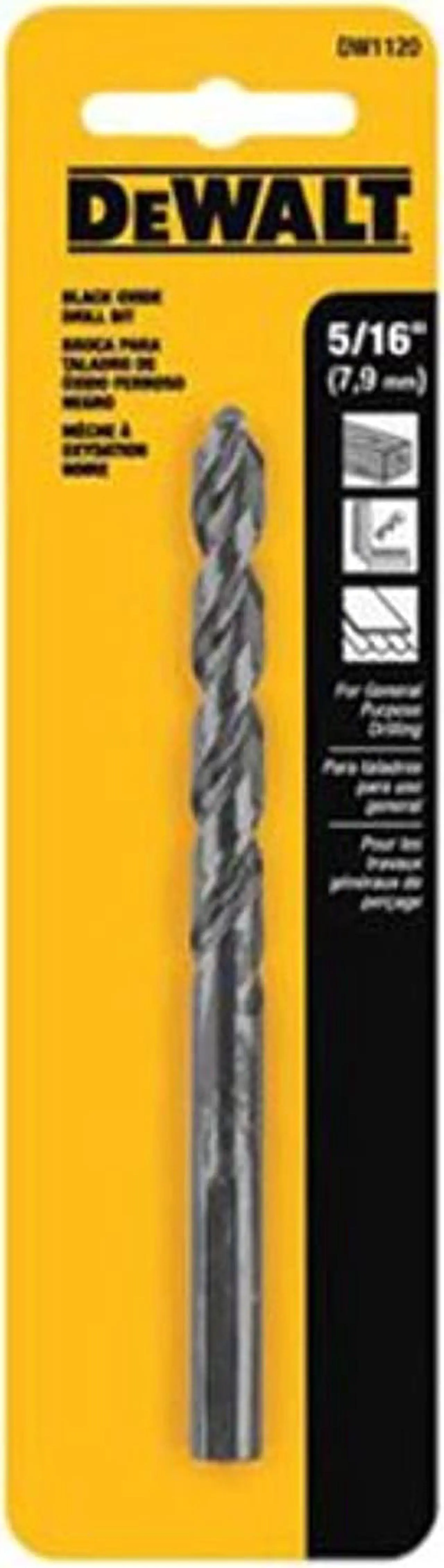 Main image of DEWALT DW1120 5/16-Inch Black Oxide Split Point Twist Drill Bit
