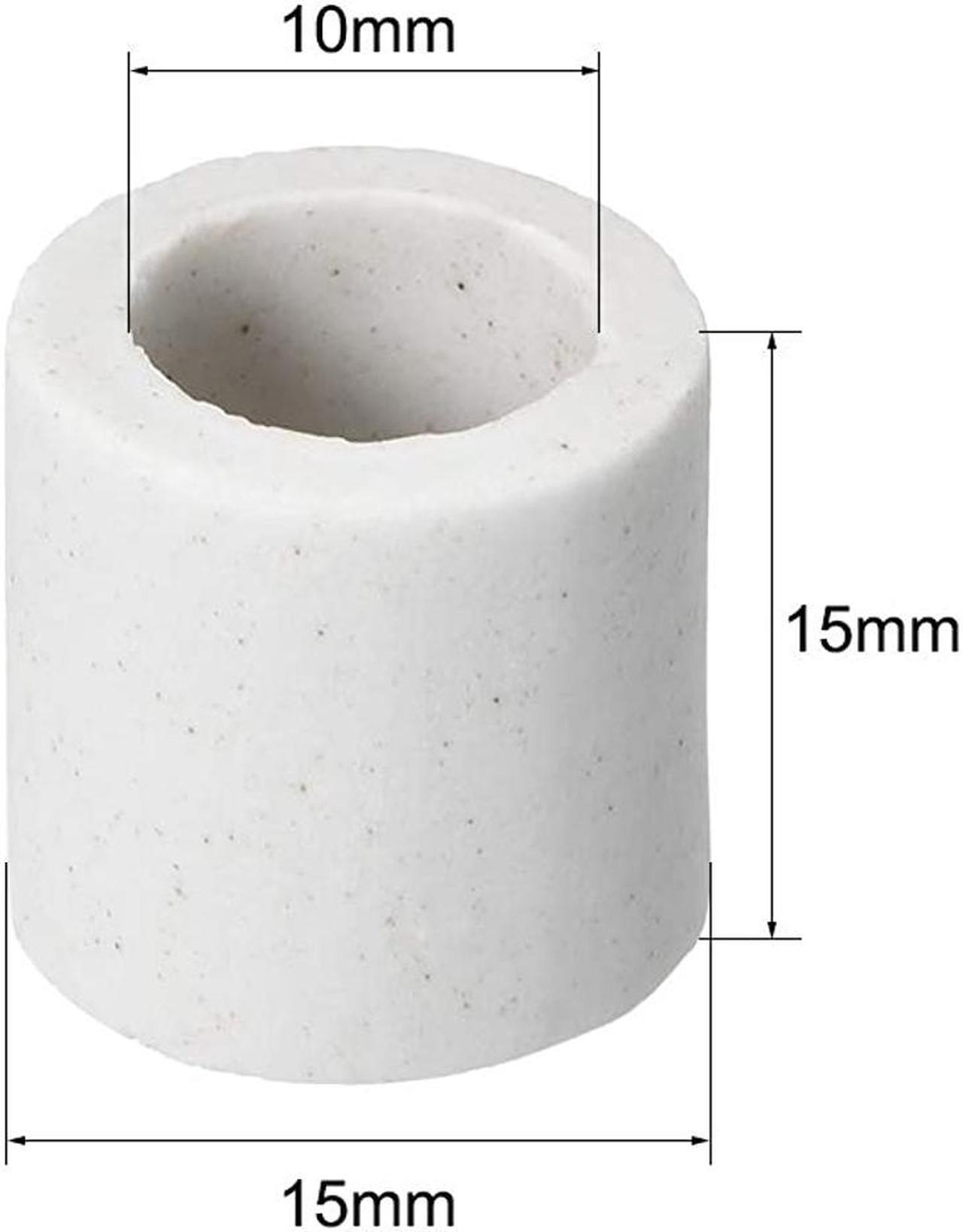 Alt view image 2 of 2 - uxcell 10mm Dia Ceramic Insulation Tube Single Bore Alumina Porcelain High Temperature Insulator Pipe for Heating Element 10 Pcs