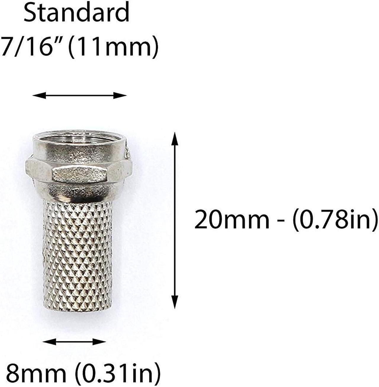 Alt view image 3 of 6 - THE CIMPLE CO - Coaxial Cable Screw on Connector (Twist on Connector/Fitting) for RG59 Coaxial Cable. Easy Installation, No Tools Required. Pack of 4