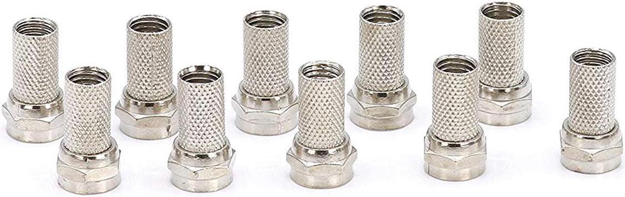 Alt view image 4 of 6 - THE CIMPLE CO - Coaxial Cable Screw on Connector (Twist on Connector/Fitting) for RG59 Coaxial Cable. Easy Installation, No Tools Required. Pack of 4