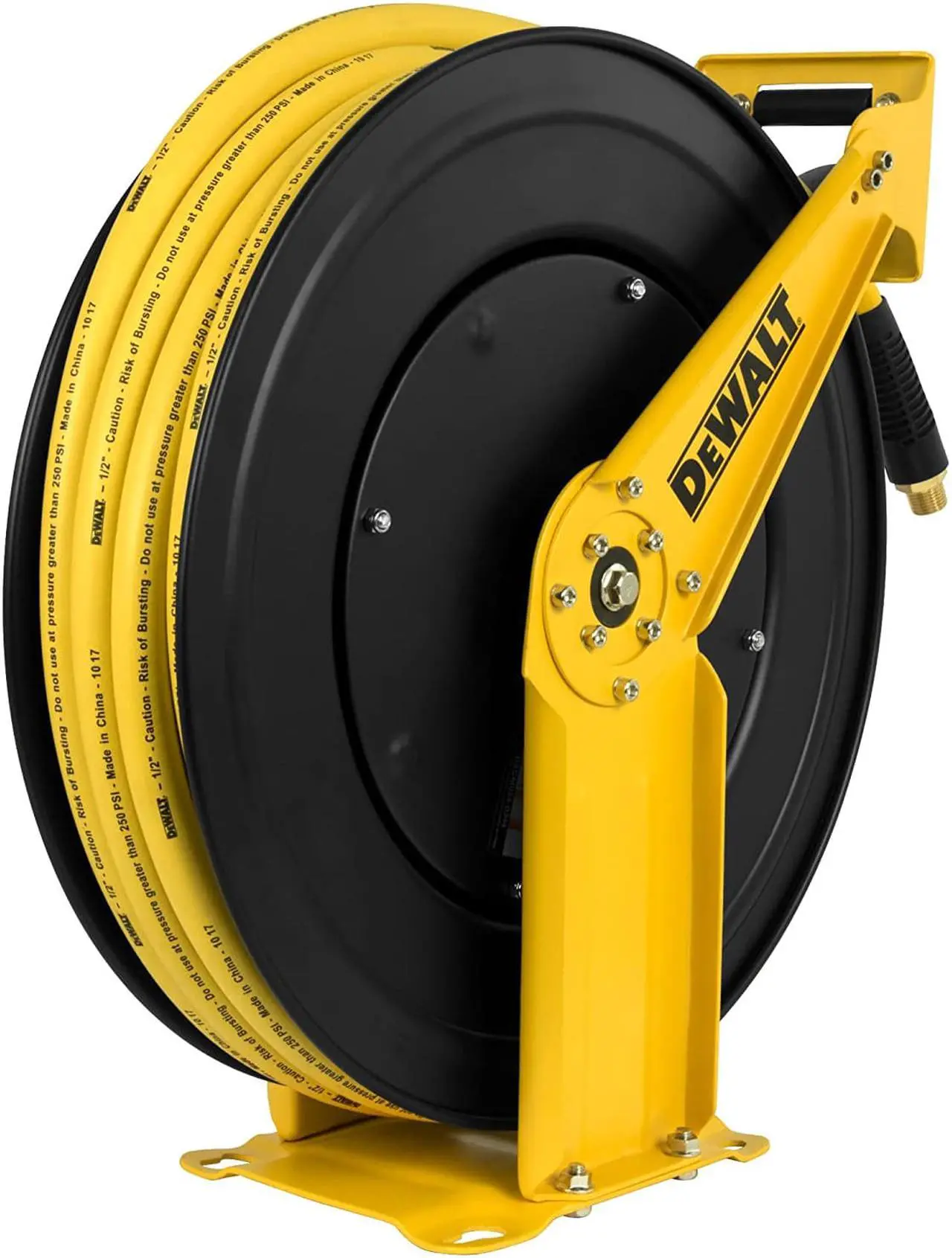 Alt view image 3 of 7 - DeWalt DXCM024-0344 Double Arm Hose Reel with 1/2” x 50’ Premium Rubber Hose