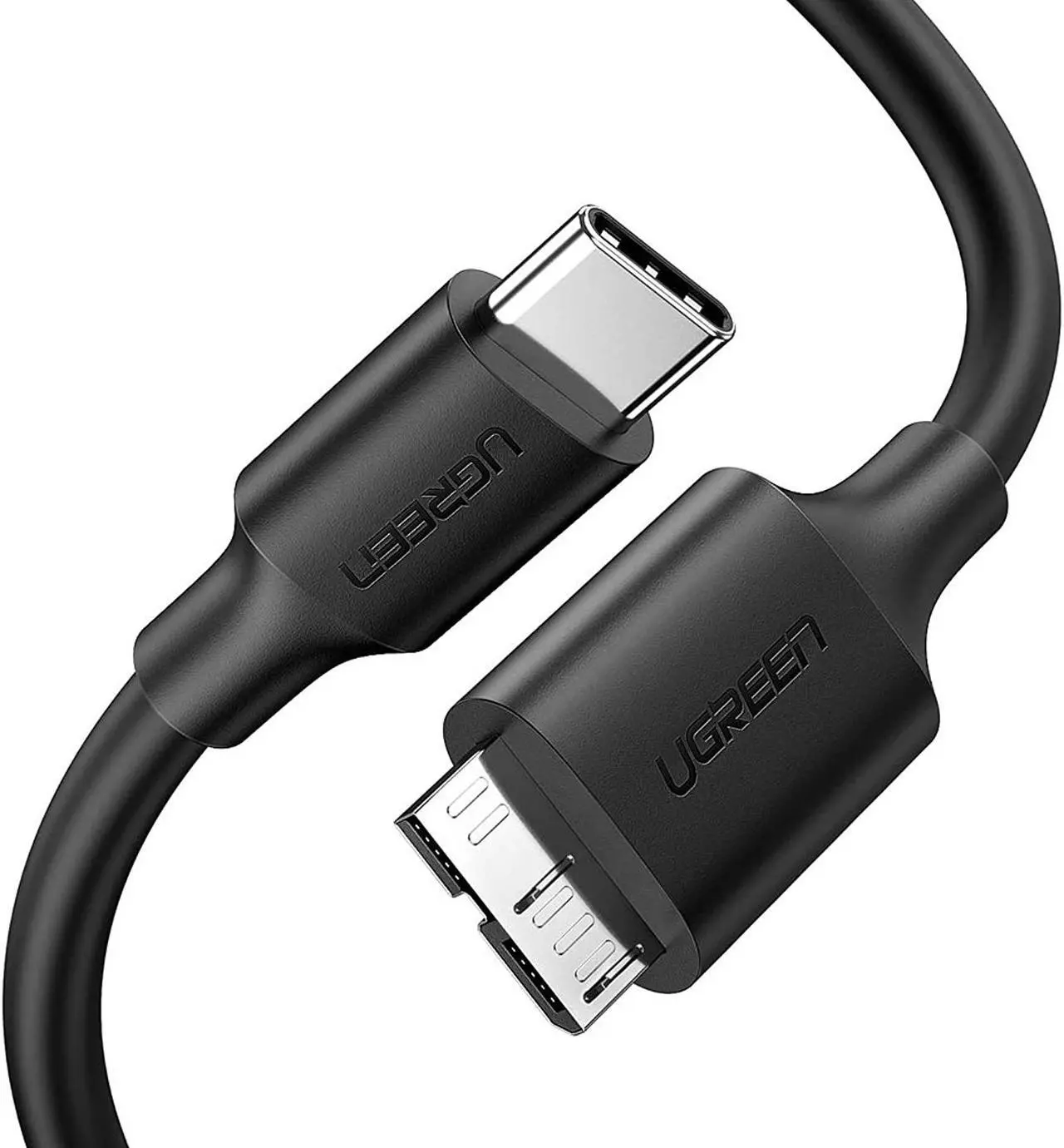 Main image of UGREEN USB-C to USB 3.0 Micro B Cable, Fast Charging and Sync Data Transfer Cord Compatible with Samsung Galaxy S5 Note 3, Seagate, WD, Toshiba, External Hard Drive, Camera 3 Feet