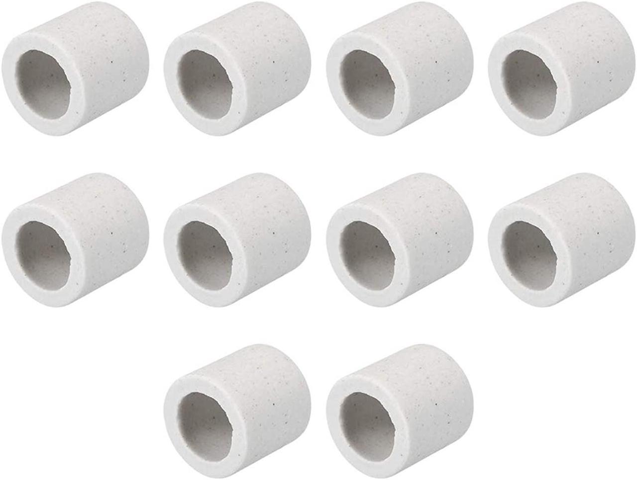 Main image of uxcell 10mm Dia Ceramic Insulation Tube Single Bore Alumina Porcelain High Temperature Insulator Pipe for Heating Element 10 Pcs
