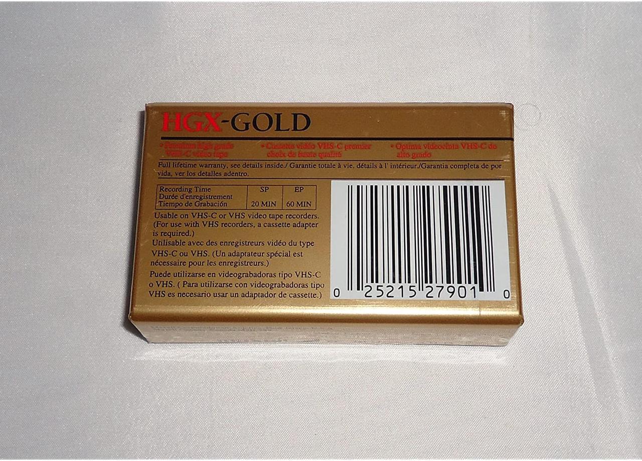 Alt view image 2 of 2 - Maxell HGX-Gold 20 Special Event - Blank VHS-C Tape
