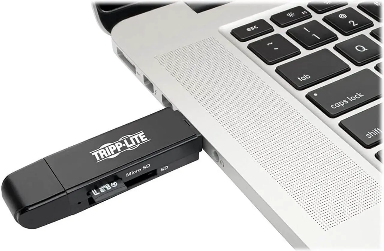 Alt view image 2 of 5 - Tripp Lite USB C Memory Card Reader Adapter 2-in-1 USB-A / USB-C USB Type C, USB 3.1 Gen 1 (U452-000-SD-A)