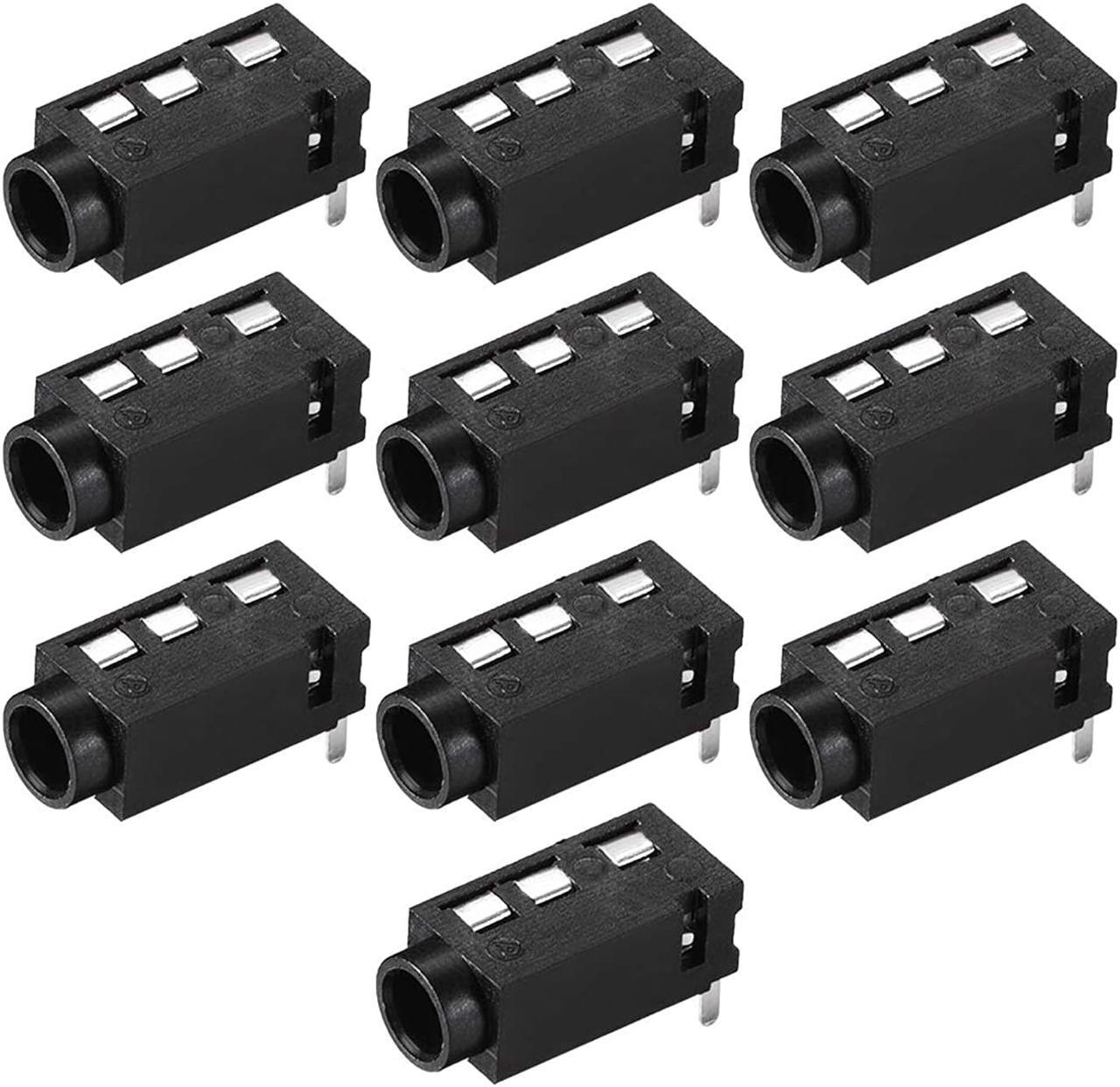 Main image of uxcell 3.5 mm Audio Jack Connector PCB Mount Female Socket 4 Pin PJ-320A 10pcs