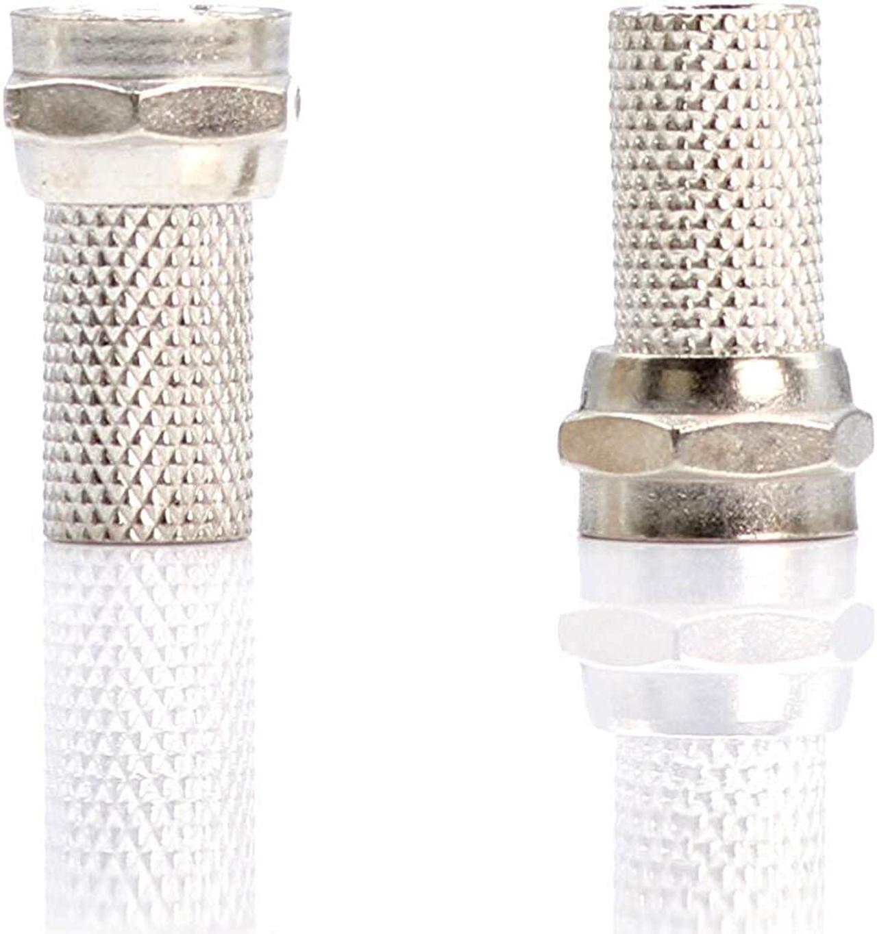 Alt view image 2 of 6 - THE CIMPLE CO - Coaxial Cable Screw on Connector (Twist on Connector/Fitting) for RG59 Coaxial Cable. Easy Installation, No Tools Required. Pack of 4