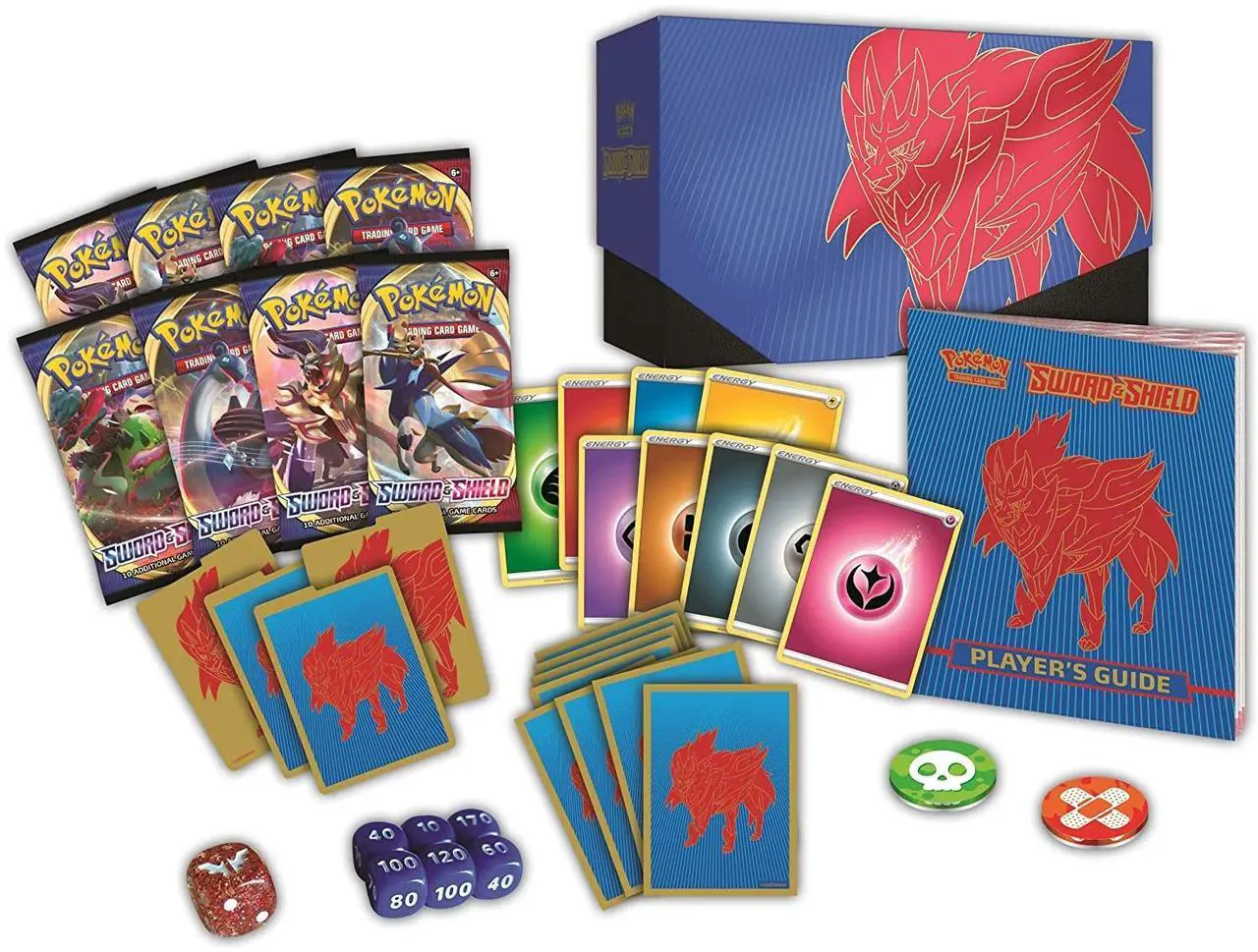 Alt view image 3 of 5 - Pokemon TCG: Sword & Shield Elite Trainer Box [Zamazenta] - SWSH01: Sword & Shield Base Set