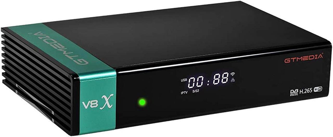 Main image of GTMEDIA V8X HD DVB-S/S2/S2X FTA Digital Satellite Receiver, Free to Air Built-in 2.4G WiFi TV Sat Decoder Supports Intelsat 901 at 27.5°W BBC Channel