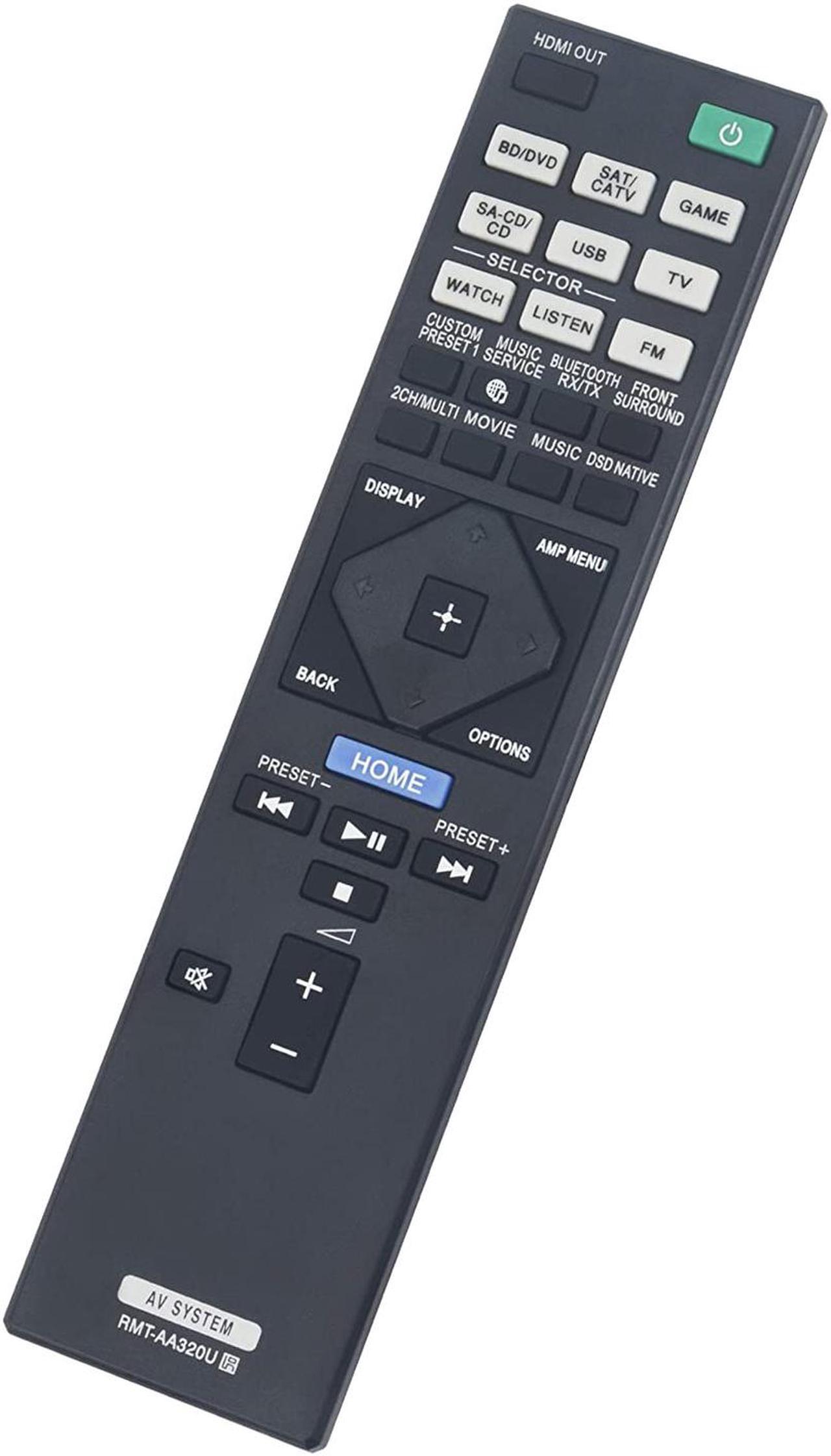 Alt view image 2 of 3 - RMT-AA320U Replaced Remote fit for Sony AV Receiver STR-ZA810ES STR-DN1080 Home Theater