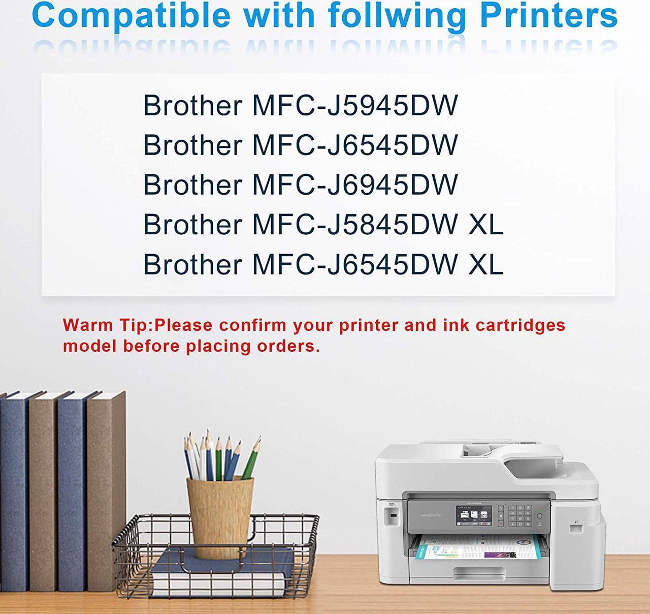 Alt view image 2 of 7 - Miss Deer LC3039 LC3039XXL Ink Cartridges Replacement  LC3039 XXL LC-3039BK LC3037 LC3037BK,Work  MFC-J5945DW MFC-J6945DW MFC-J5845DW MFC-J6545DW(4 Pack)