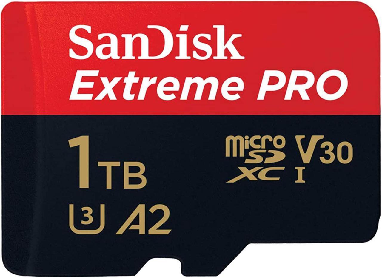 Alt view image 6 of 9 - SanDisk Extreme Pro - Flash memory card - 1TB - A2 / Video Class V30 / UHS-I U3 / Class10 - microSDXC UHS-I SDSQXCZ-1T00