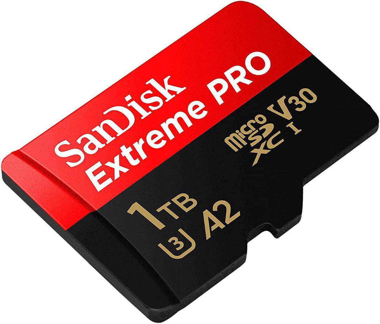 Alt view image 9 of 9 - SanDisk Extreme Pro - Flash memory card - 1TB - A2 / Video Class V30 / UHS-I U3 / Class10 - microSDXC UHS-I SDSQXCZ-1T00
