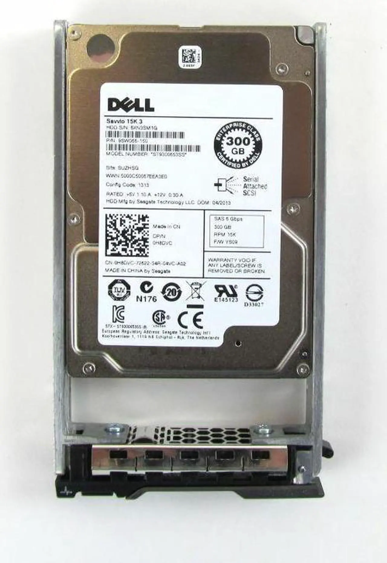 Alt view image 7 of 13 - Dell H8DVC 300GB 15K SAS 2.5" Hard drive