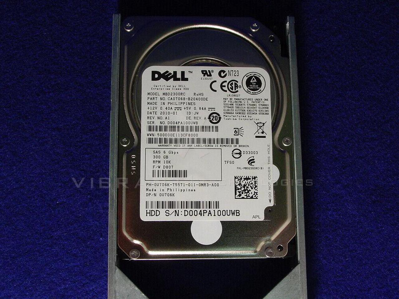 Alt view image 7 of 11 - Dell-IMSourcing U706K DS 300 GB Hard Drive - 2.5" Internal - SAS (6Gb/s SAS)