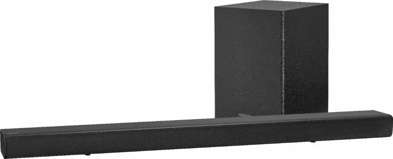 Alt view image 6 of 16 - Insignia 2.1-Channel 80W Soundbar System with Wireless Subwoofer - Black