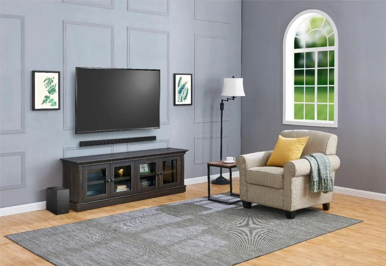 Alt view image 7 of 16 - Insignia 2.1-Channel 80W Soundbar System with Wireless Subwoofer - Black