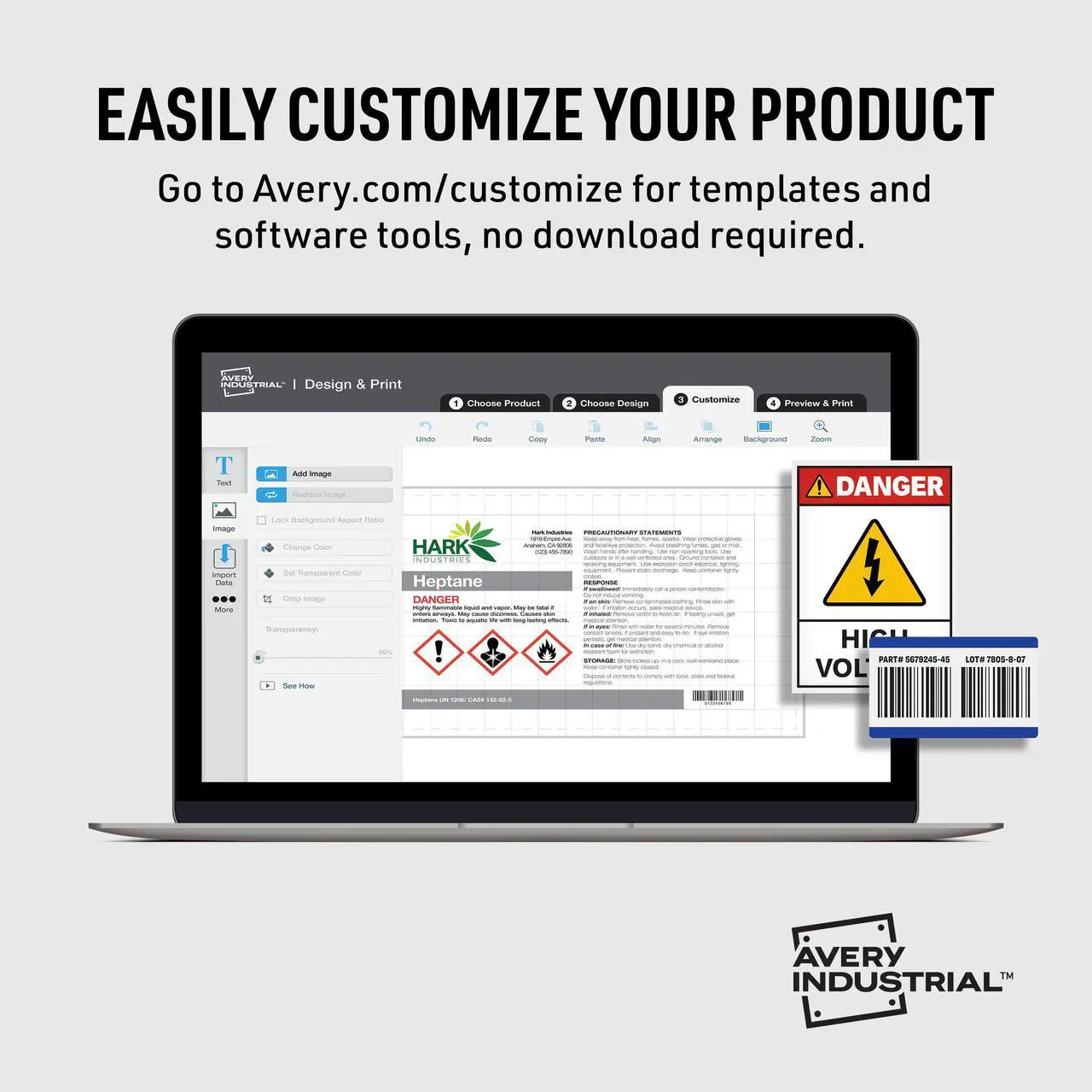 Alt view image 2 of 15 - Avery PermaTrack Destructible Asset Tag Labels, 3/4" x 2", 240 Asset Tags (60531)