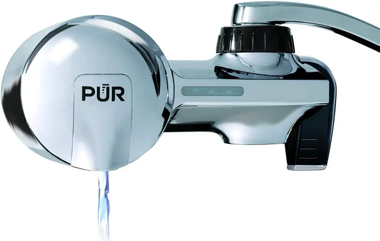 Alt view image 5 of 13 - PUR PFM400H Advanced Chrome Horizontal Water Filtration Faucet Mount with 1 Mineral Clear Filter,100 gal