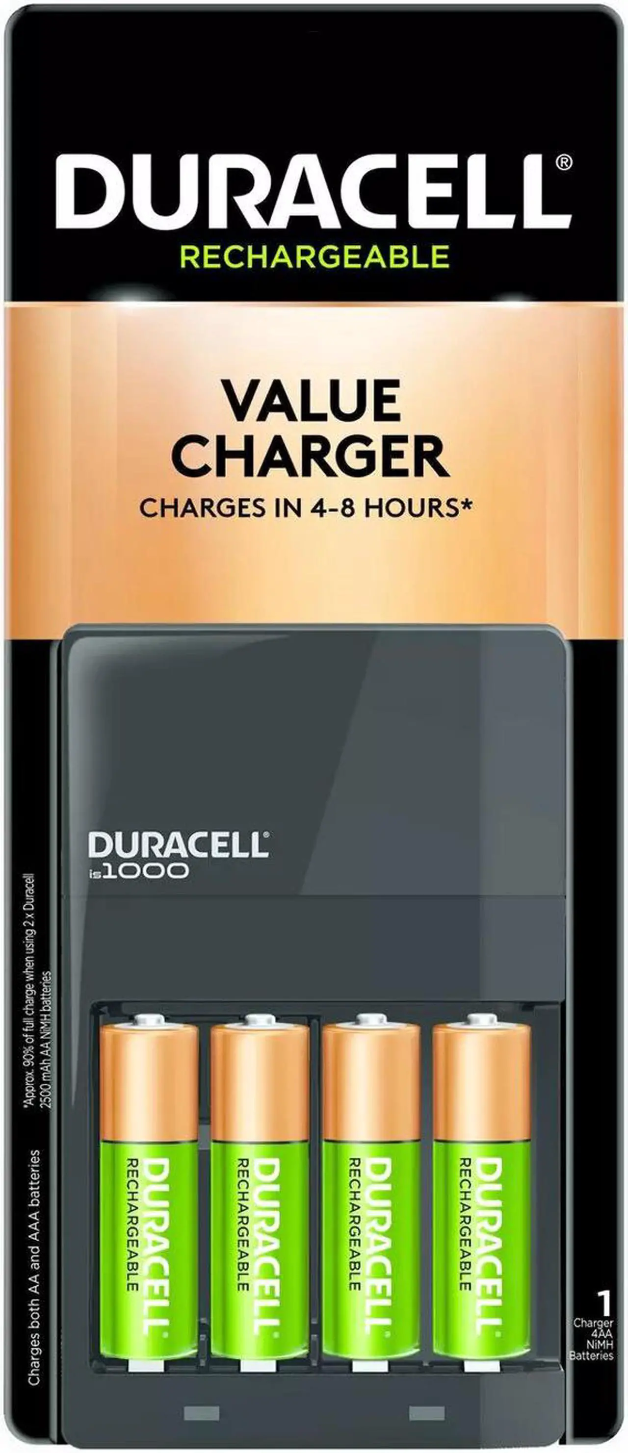 Alt view image 2 of 20 - Duracell Charger,Batery,W/4aa CEF14