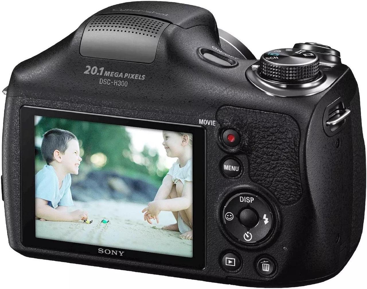 Alt view image 4 of 11 - Sony Cyber-shot DSC-H300/B 20.1 Megapixels Digital Camera - 35x Optical/70x Digital Zoom - 3.0-inch LCD Display - 4.5-157.5 mm Lens - Black