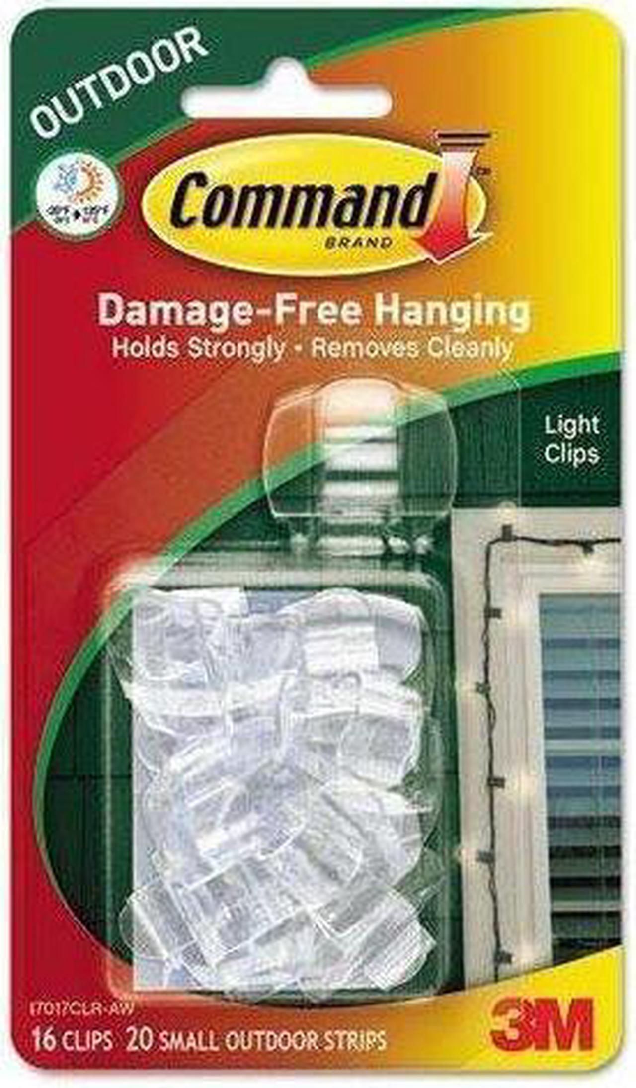 Alt view image 6 of 11 - Command All Weather Hooks and Strips Plastic Small 16 Clips & 20 Strips/Pack