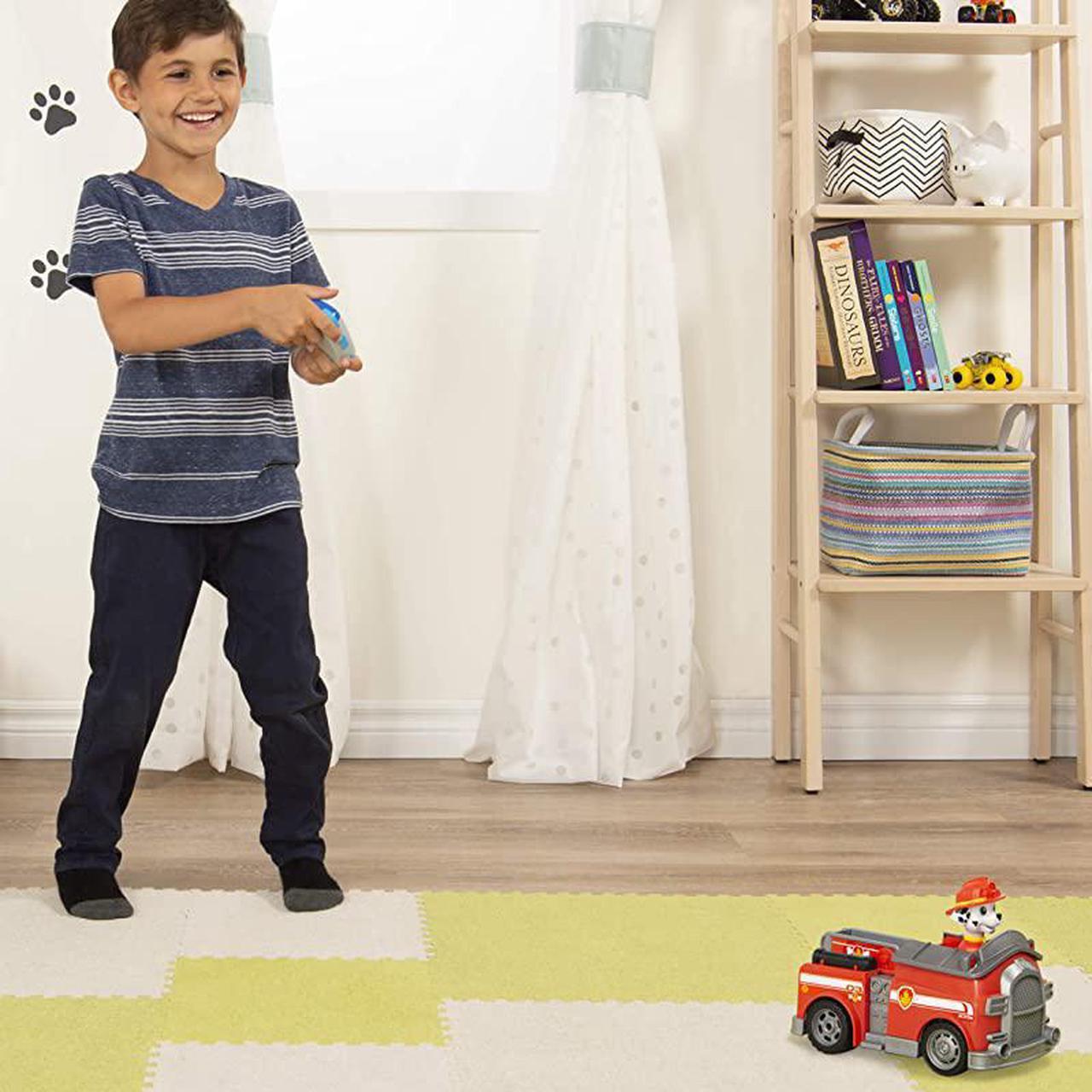 Alt view image 3 of 7 - Marshall Remote Control Fire Truck with 2 Way Steering for Kids Aged 3 and Up