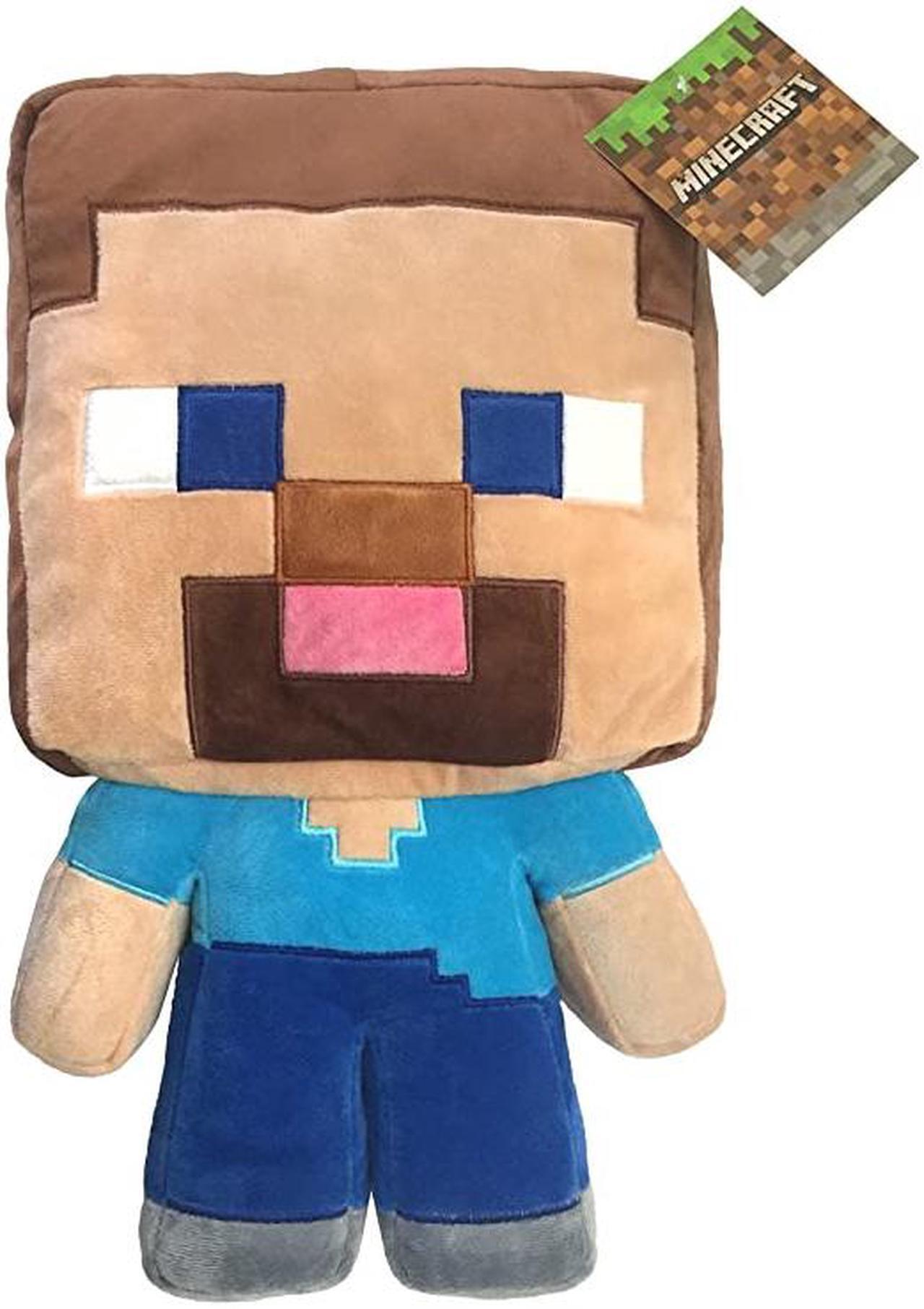 Main image of Mojang Minecraft Steve Plush Pillow Buddy Kids Super Soft Polyester Microfiber 16 inch Official Product