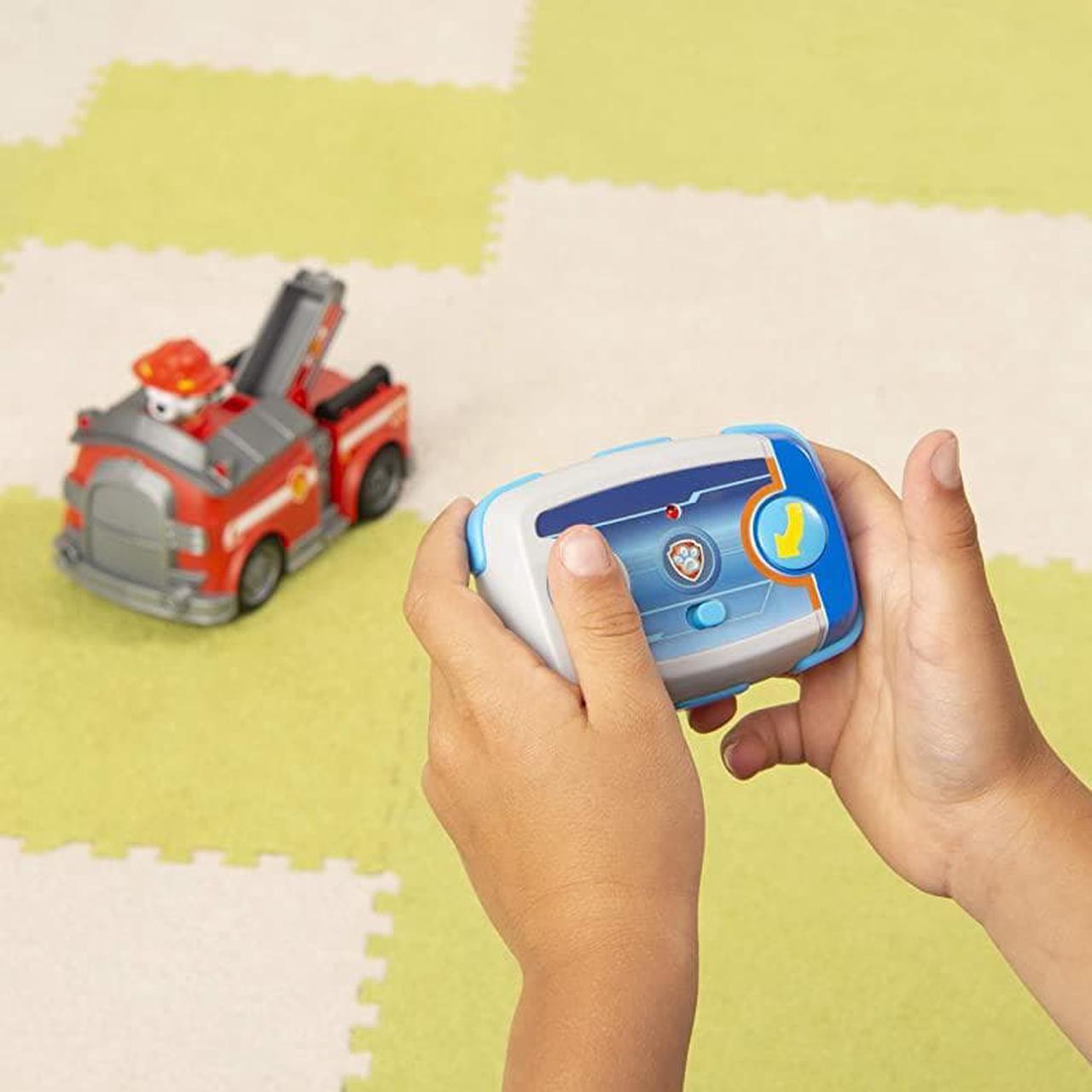 Alt view image 5 of 7 - Marshall Remote Control Fire Truck with 2 Way Steering for Kids Aged 3 and Up