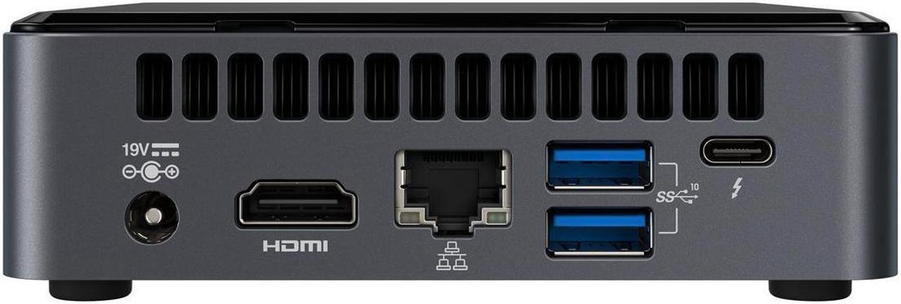 Alt view image 3 of 3 - Intel NUC 10 NUC10i7FNKN Home & Business Mini Desktop Black (Intel i7-10710U 6-Core, 8GB RAM, 128GB m.2 SATA SSD, Integrated Graphics, Wifi, Bluetooth, 1xHDMI, SD Card, Win 11 Home)