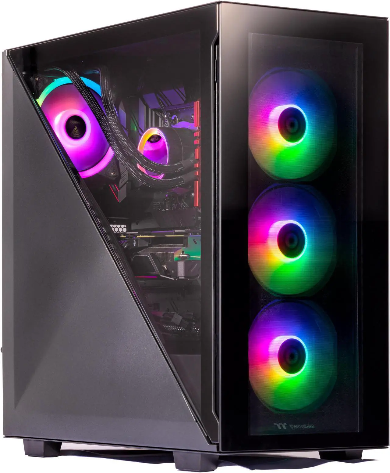 Main image of Velztorm Black Gladio Custom Built Gaming PC (AMD Ryzen 9 5900X, 128GB RAM, 4TB PCIe SSD, NVIDIA GeForce RTX 3070, Wifi, 1xUSB 3.2, 4xUSB 3.1, 2xUSB 3.0, 1xHDMI, Win 10 Pro)
