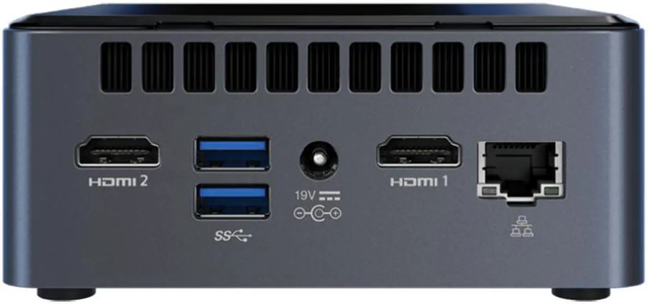 Alt view image 3 of 5 - Intel NUC Kit BOXNUC8I3CYSN2 Home and Business Desktop Black (Intel i3-8121U 2-Core, 4GB RAM, 1TB HDD, AMD Radeon 540, Wifi, Bluetooth, 4xUSB 3.1, 2xHDMI, SD Card, Win 10 Home)