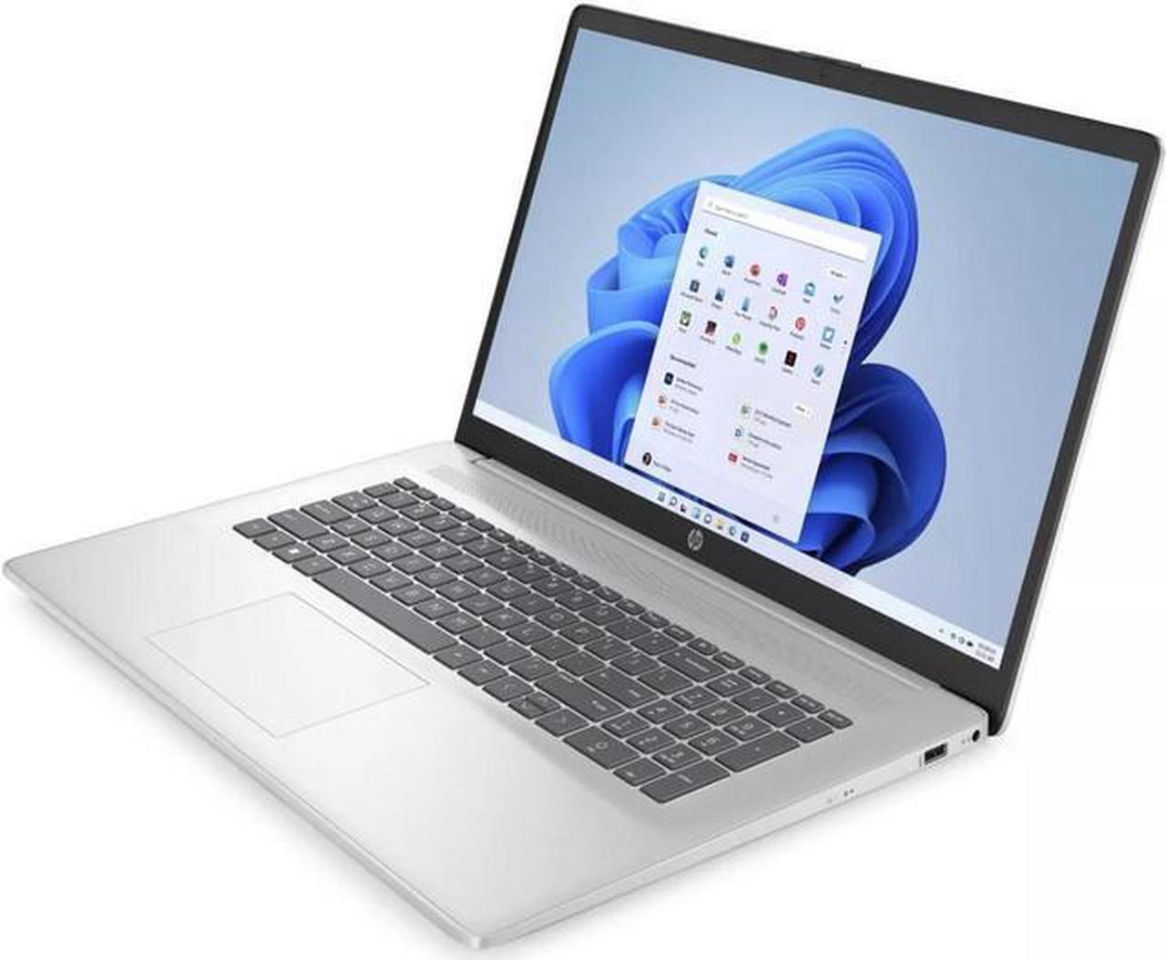 Alt view image 2 of 6 - HP 17 Home & Business Laptop,17.3" FHD 1920 x 1080 , AMD Ryzen 5  7430U (Beat i7-1255U) 12GB RAM, 256GB SSD, Webcam, Bluetooth, Wi-Fi, MS Office License  Windows 10 Home/XTREDURA FLASH Drive
