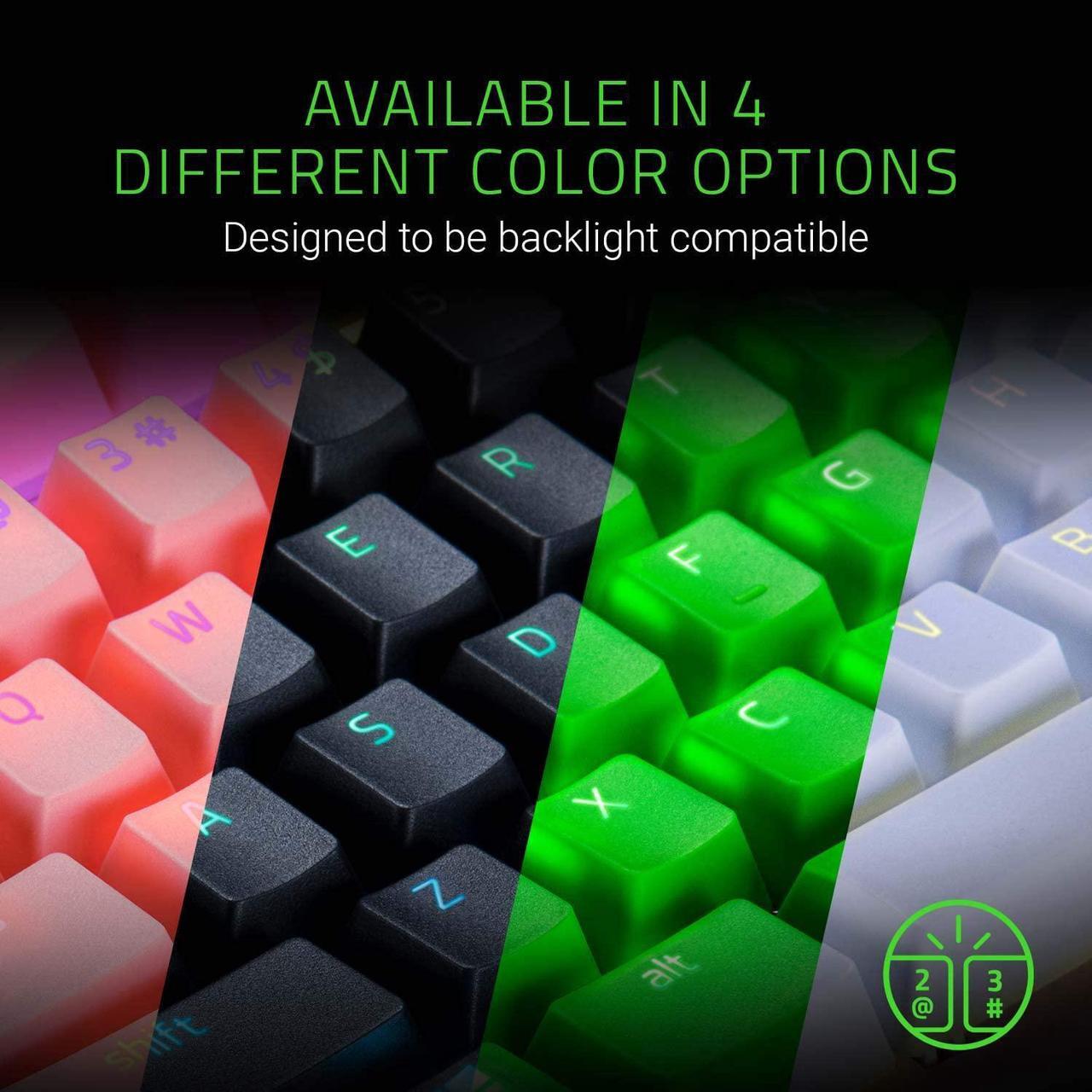 Alt view image 6 of 12 - Razer Doubleshot PBT Keycap Upgrade Set for Mechanical & Optical Keyboards: Compatible with Standard 104/105 US and UK layouts - Quartz Pink