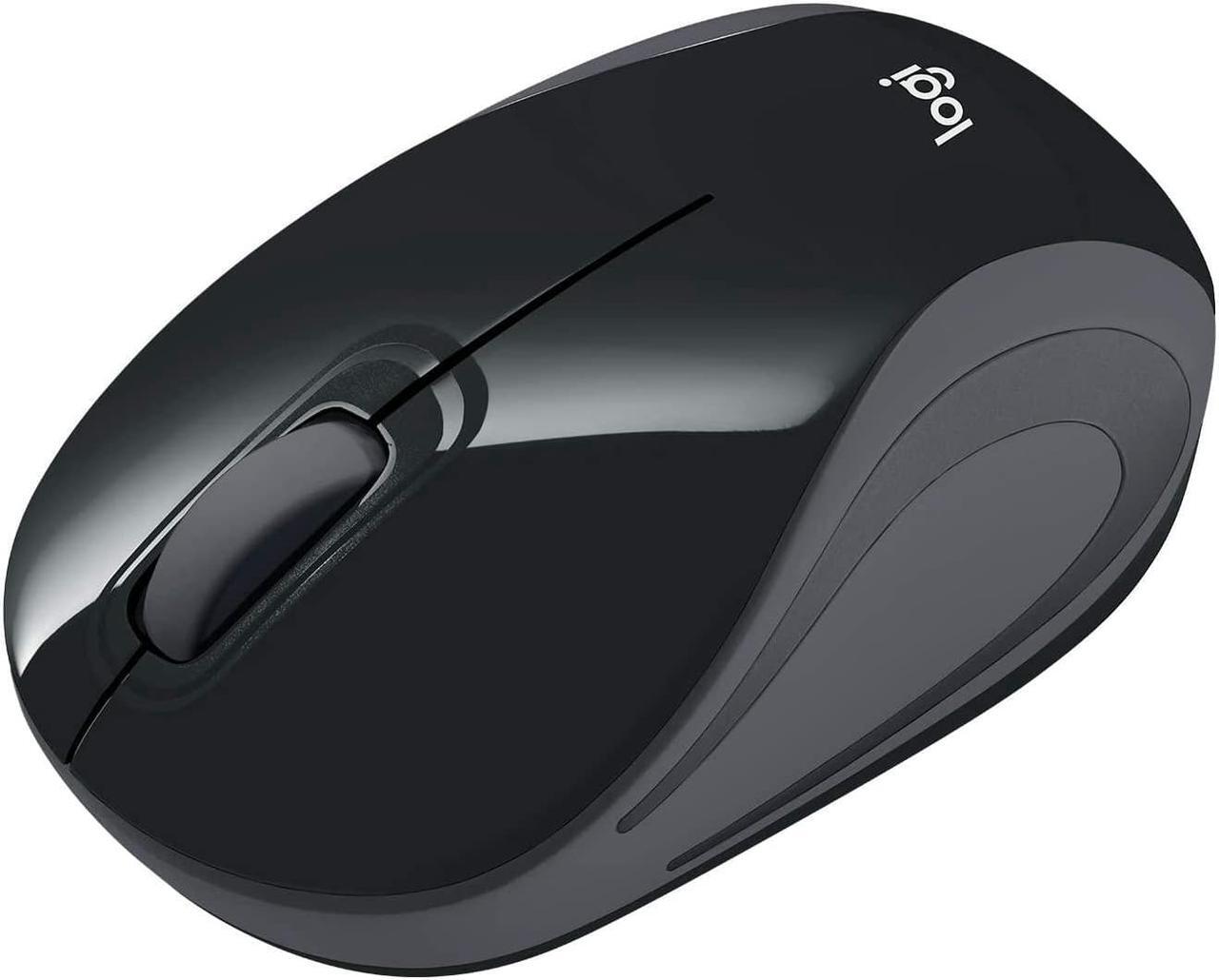 Alt view image 2 of 7 - Logi tech Wireless Mini Mouse M187 Ultra Portable, 2.4 GHz with USB Receiver, 1000 DPI Optical Tracking, 3-Buttons, PC / Mac / Laptop - Black