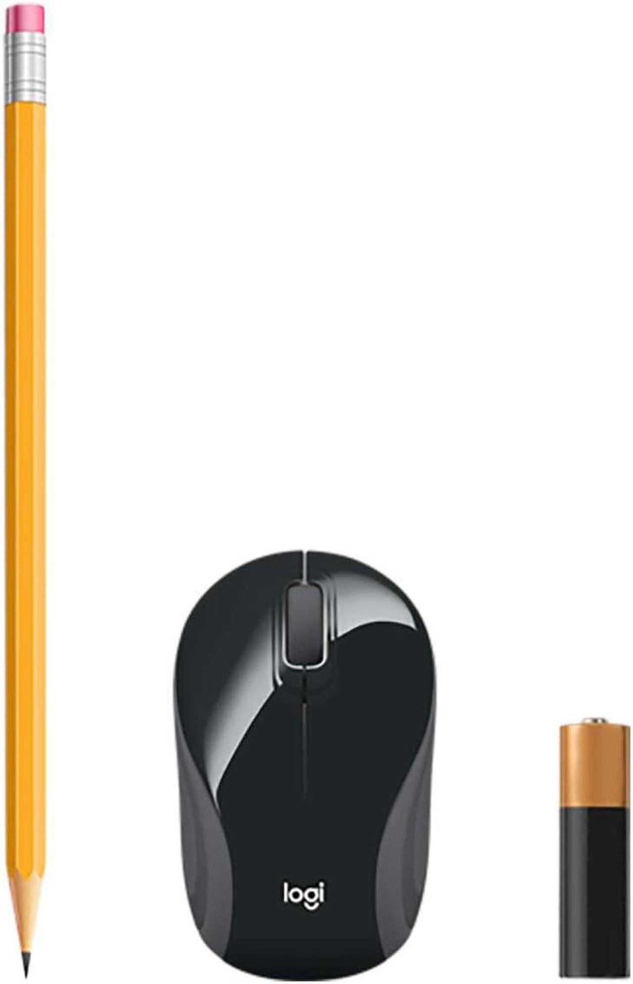 Alt view image 5 of 7 - Logi tech Wireless Mini Mouse M187 Ultra Portable, 2.4 GHz with USB Receiver, 1000 DPI Optical Tracking, 3-Buttons, PC / Mac / Laptop - Black