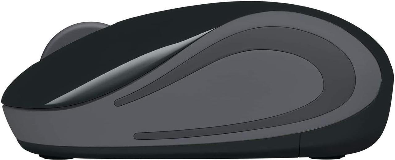 Alt view image 4 of 7 - Logi tech Wireless Mini Mouse M187 Ultra Portable, 2.4 GHz with USB Receiver, 1000 DPI Optical Tracking, 3-Buttons, PC / Mac / Laptop - Black